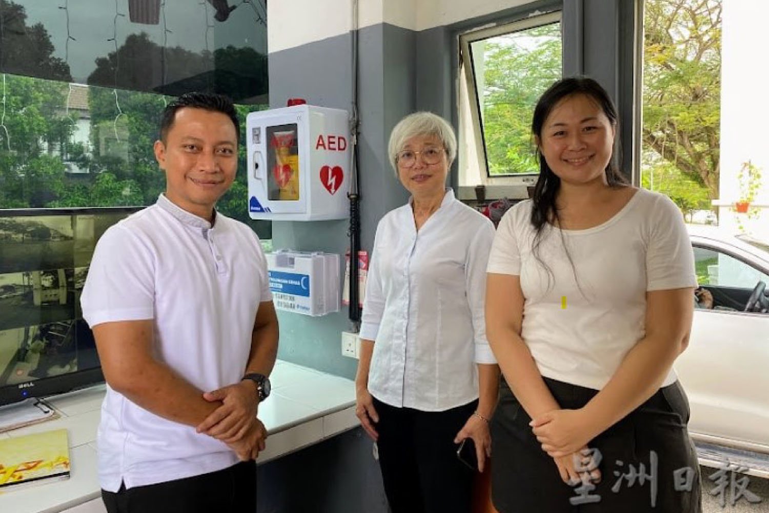AED installed at community