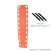 Aquatic Spine Board With 3 Speed Clip Straps