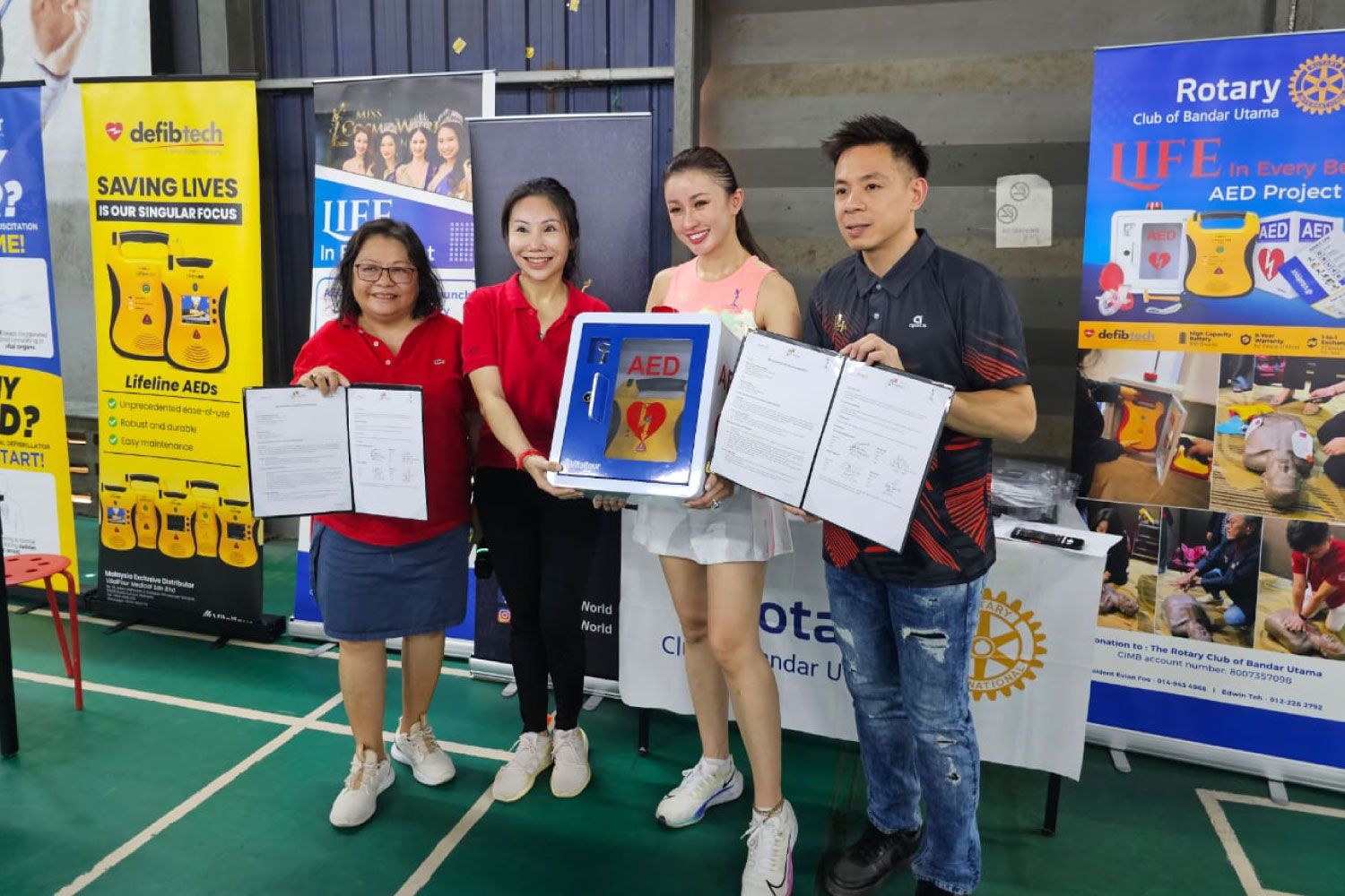 AED Project by Rotary Bandar Utama