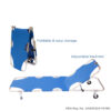 Emergency Folding Stretcher with Adjustable Backrest