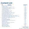 DOSH2ND First Aid Kit Box C Content list