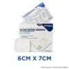 Sterile Waterproof Non-Woven Island Wound Dressing with Absorbent Pad 6cm x 7c,