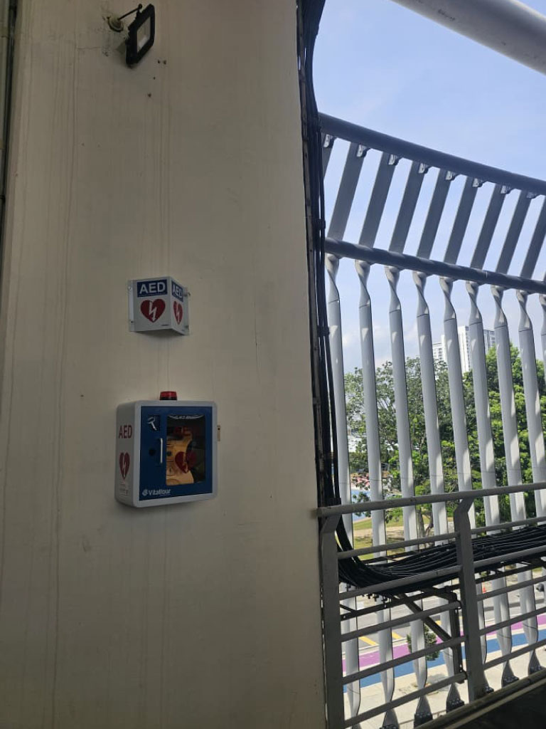 AED Installed at Perbadanan Stadium Malaysia - Vitalfour Medical