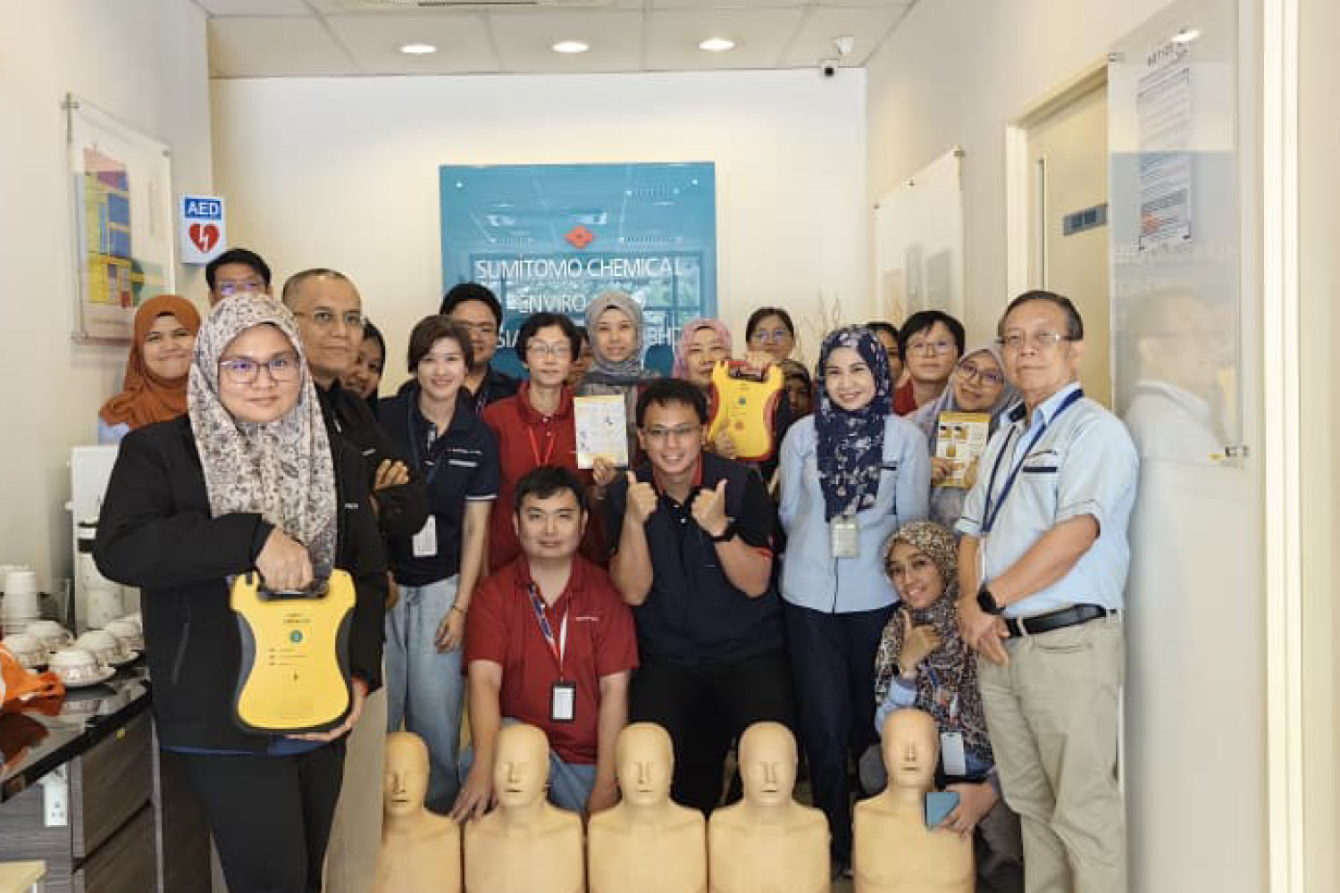 AED TRAINING AT SUMITOMO CHEMICAL ENVIRO-AGRO ASIA PACIFIC SDN BHD