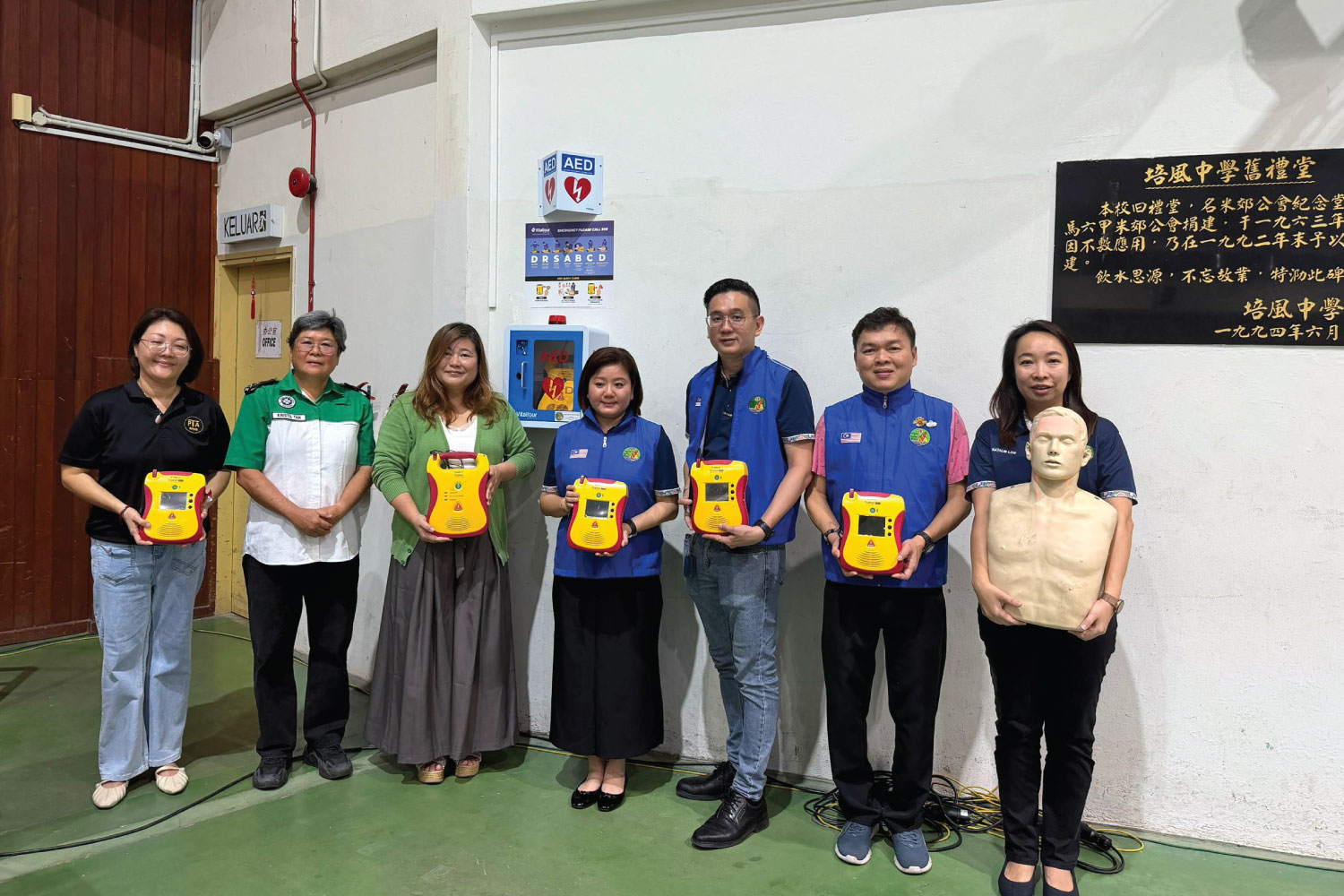 AED Handover by Lions Club of Tanjung Bidara